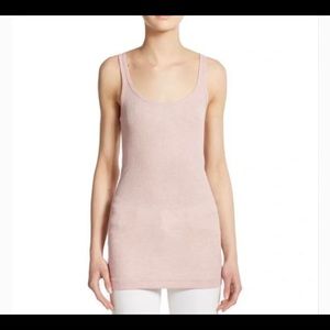 Vince rib knit tank M in blush